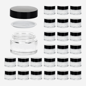 1 OZ GLASS JAR WITH LID