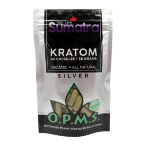 OPMS SILVER SUMATRA RED VEIN 60CT 36GM CAPSULES BAG
