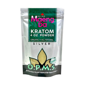 OPMS RED VEIN MAENGDA 4OZ POWDER SILVER