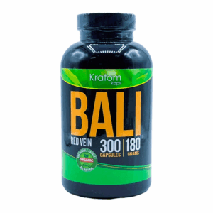 KRATOM KAPS BALI RED VEIN 300CT 180GM BOTTLE