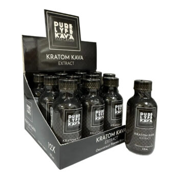 PURE LYFE KAVA KRATOM EXTRACT SHOT 2OZ - 12CT DISPLAY